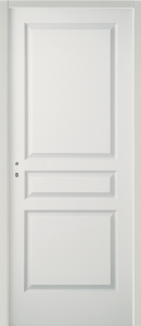 BP Prépeint alvéol. SEVIAC postformé 83x204 gauchepoussant huiss.72+joint FDS à recouvrement - serrure PDDT